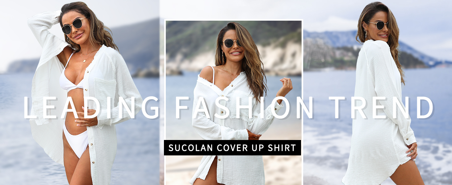 SUCOLAN WOMEN BEACH COVER UP