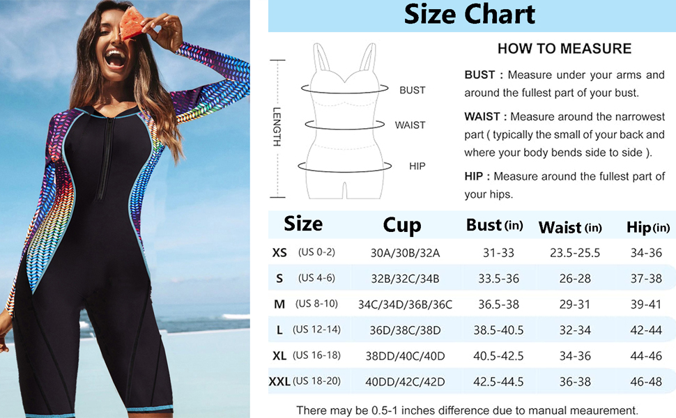 Women's long sleeve swimsuit