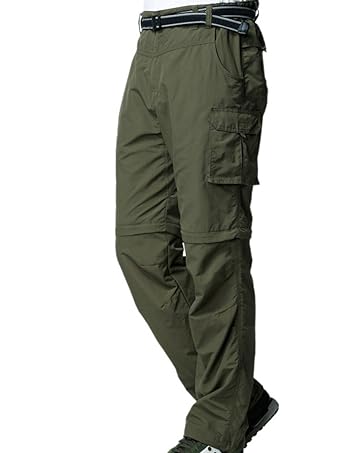 Men's Hiking Pants Convertible Quick Dry Lightweight Zipper Outdoor Fishing Travel Hunting Pants